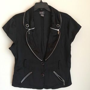 Silky, Zipper Blouse